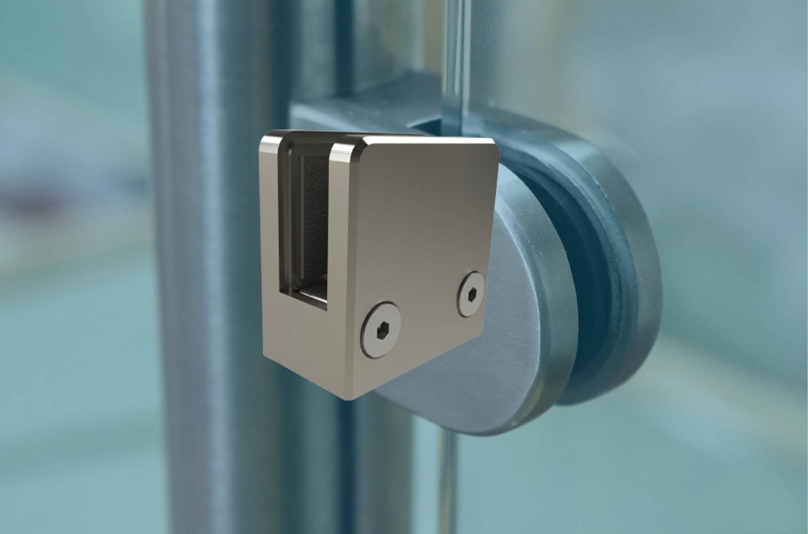 Square Glass Brackets