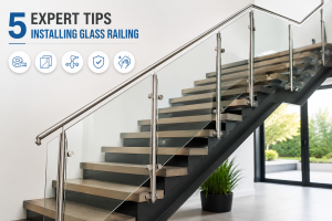 Glass Railing On Stairs